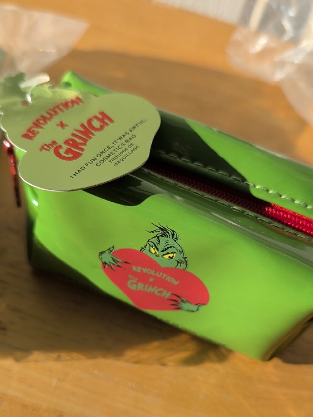 Revolution Grinch Colab Cosmetic Mini Pouch 1 - Picture 2 of 4